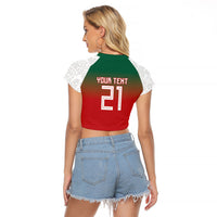 2026 World Football Host Country Mexico Custom Raglan Cropped T Shirt Green Version