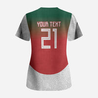 2026 World Football Host Country Mexico Custom Scrub Top Green Version