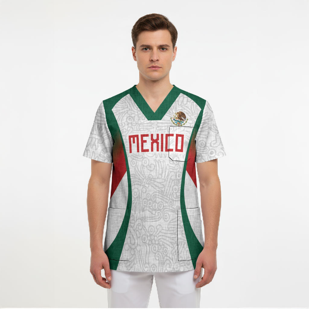2026 World Football Host Country Mexico Custom Scrub Top Green Version
