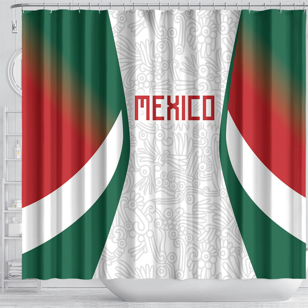 2026 World Football Host Country Mexico Shower Curtain Green Version