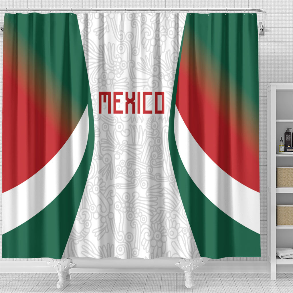 2026 World Football Host Country Mexico Shower Curtain Green Version