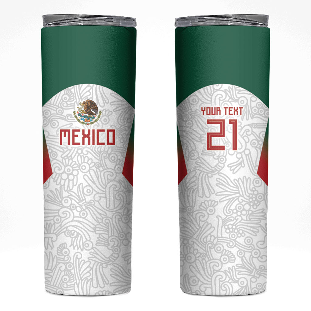 2026 World Football Host Country Mexico Custom Skinny Tumbler Green Version