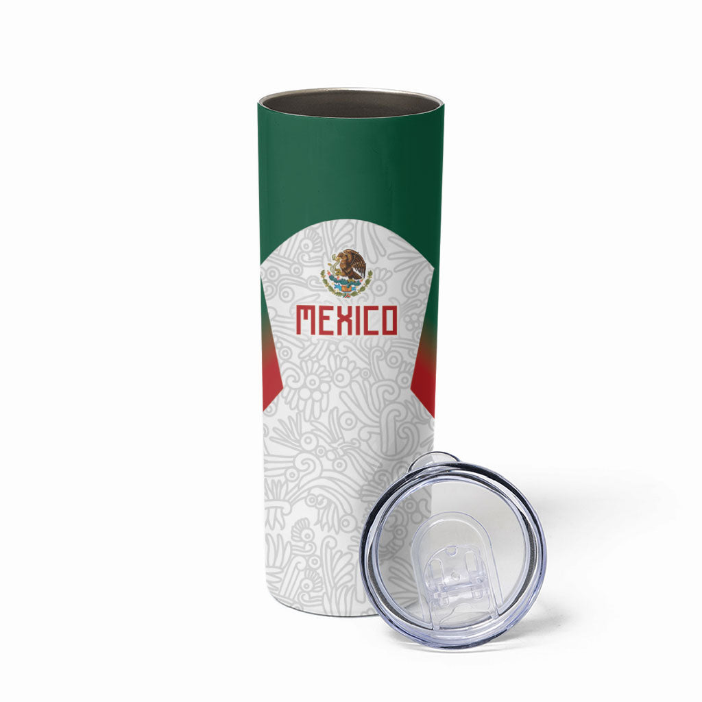 2026 World Football Host Country Mexico Custom Skinny Tumbler Green Version