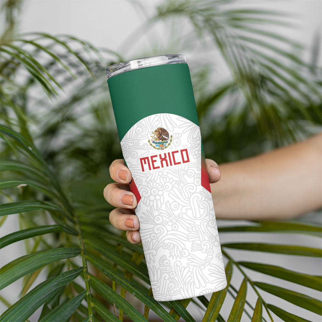 2026 World Football Host Country Mexico Custom Skinny Tumbler Green Version