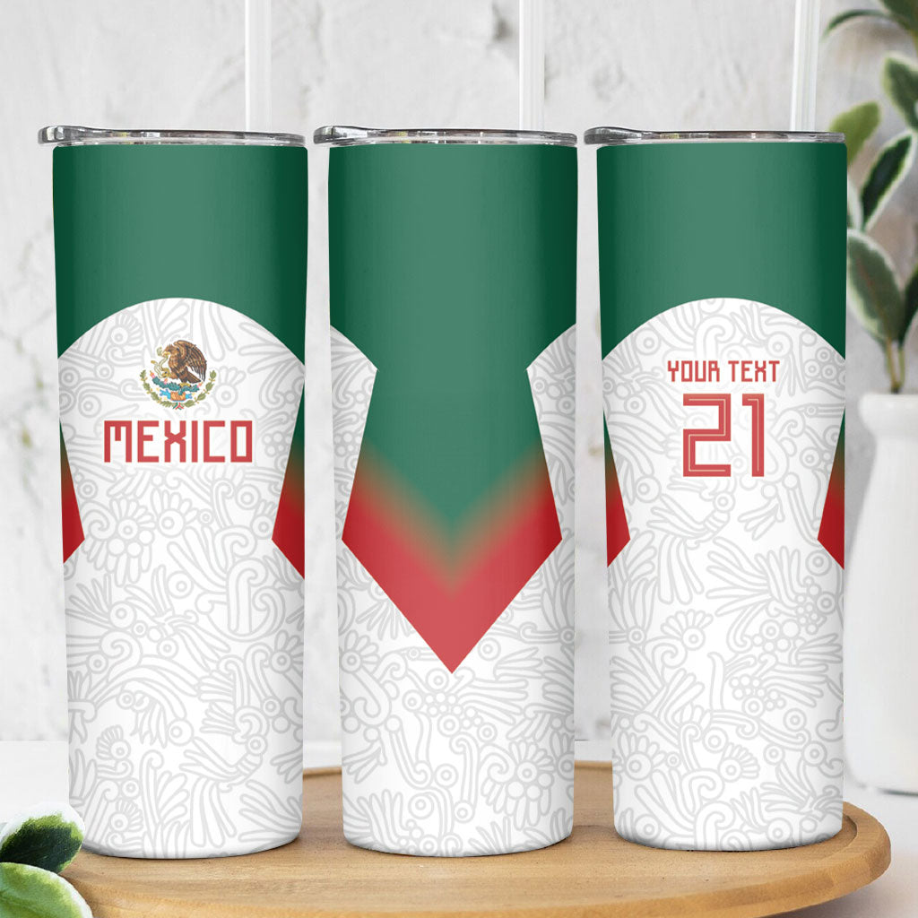2026 World Football Host Country Mexico Custom Skinny Tumbler Green Version