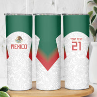 2026 World Football Host Country Mexico Custom Skinny Tumbler Green Version