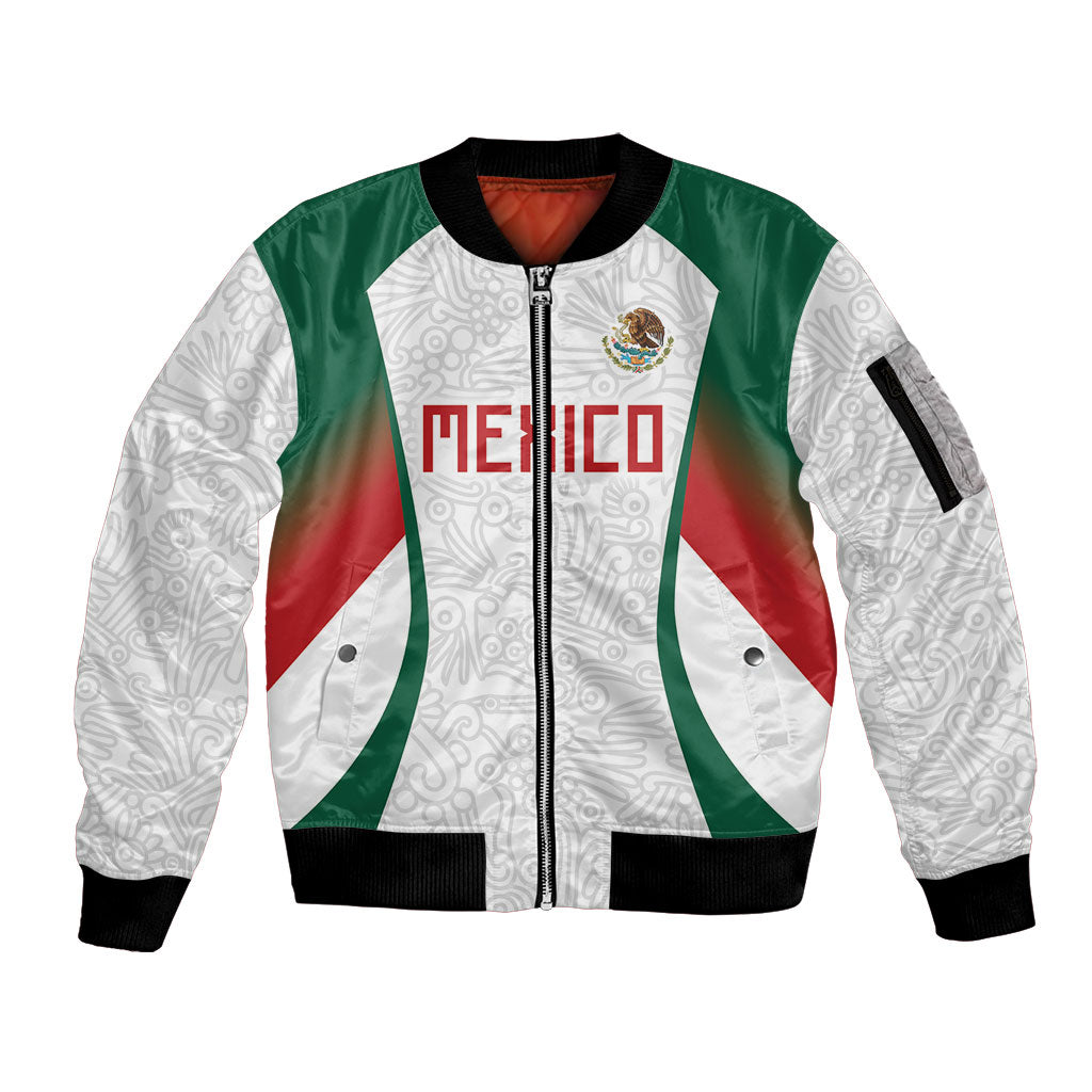 2026 World Football Host Country Mexico Custom Sleeve Zip Bomber Jacket Green Version