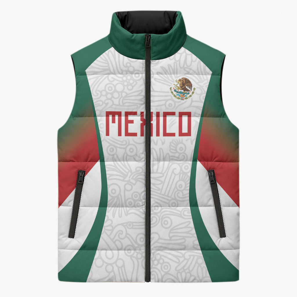 2026 World Football Host Country Mexico Custom Sleeveless Puffer Jacket Green Version