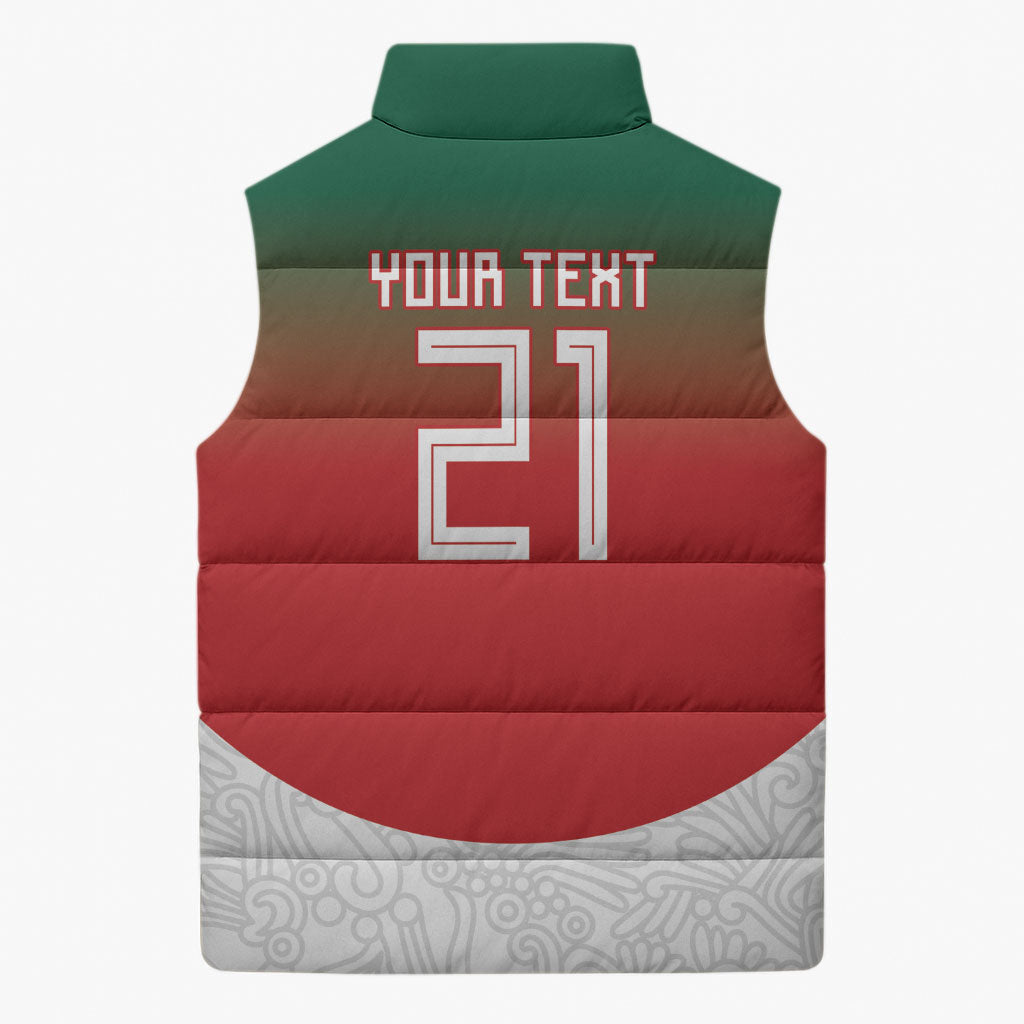2026 World Football Host Country Mexico Custom Sleeveless Puffer Jacket Green Version