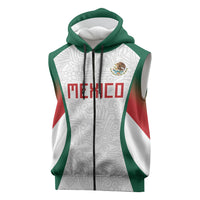 2026 World Football Host Country Mexico Custom Sleeveless Zip Hoodie Green Version