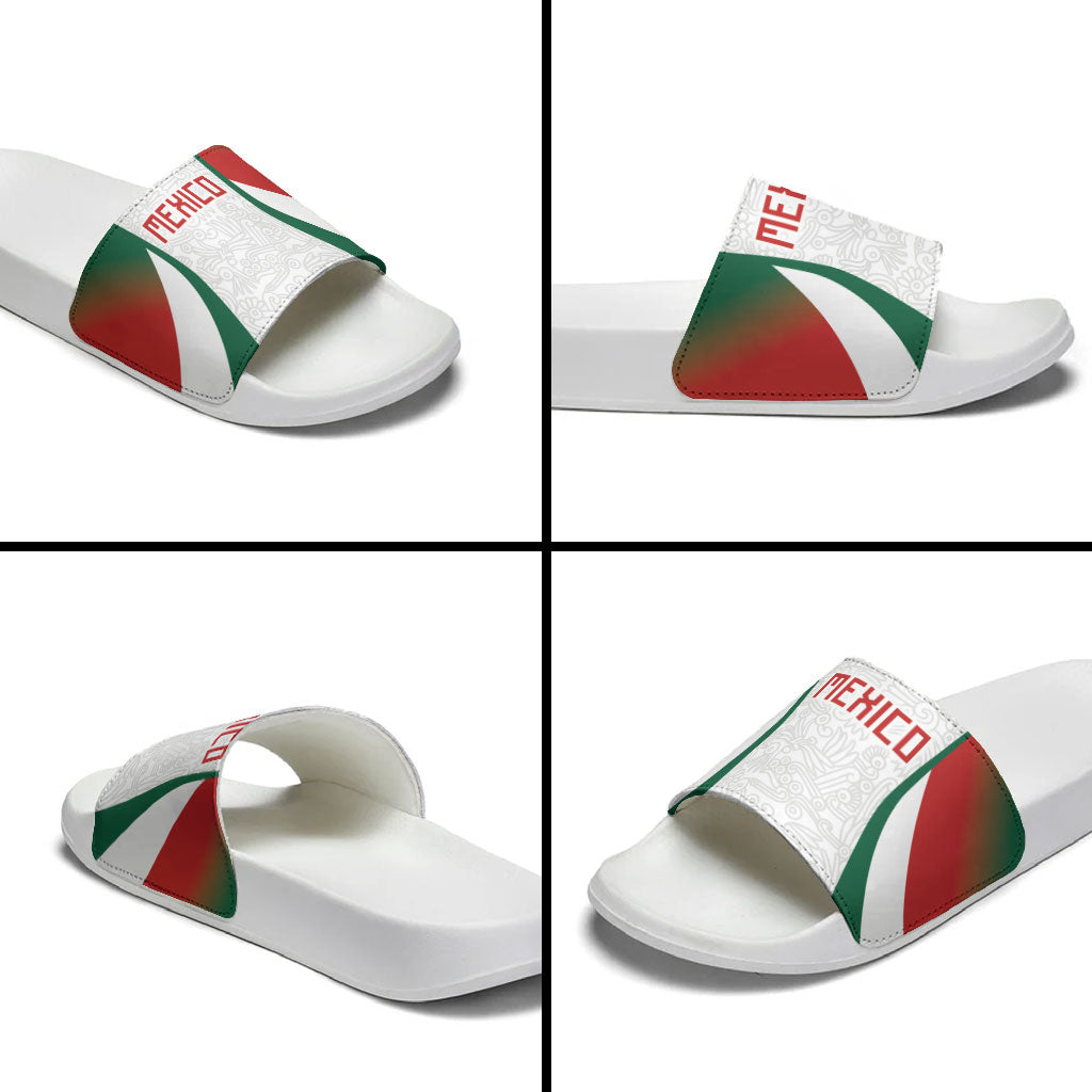2026 World Football Host Country Mexico Slide Sandals Green Version