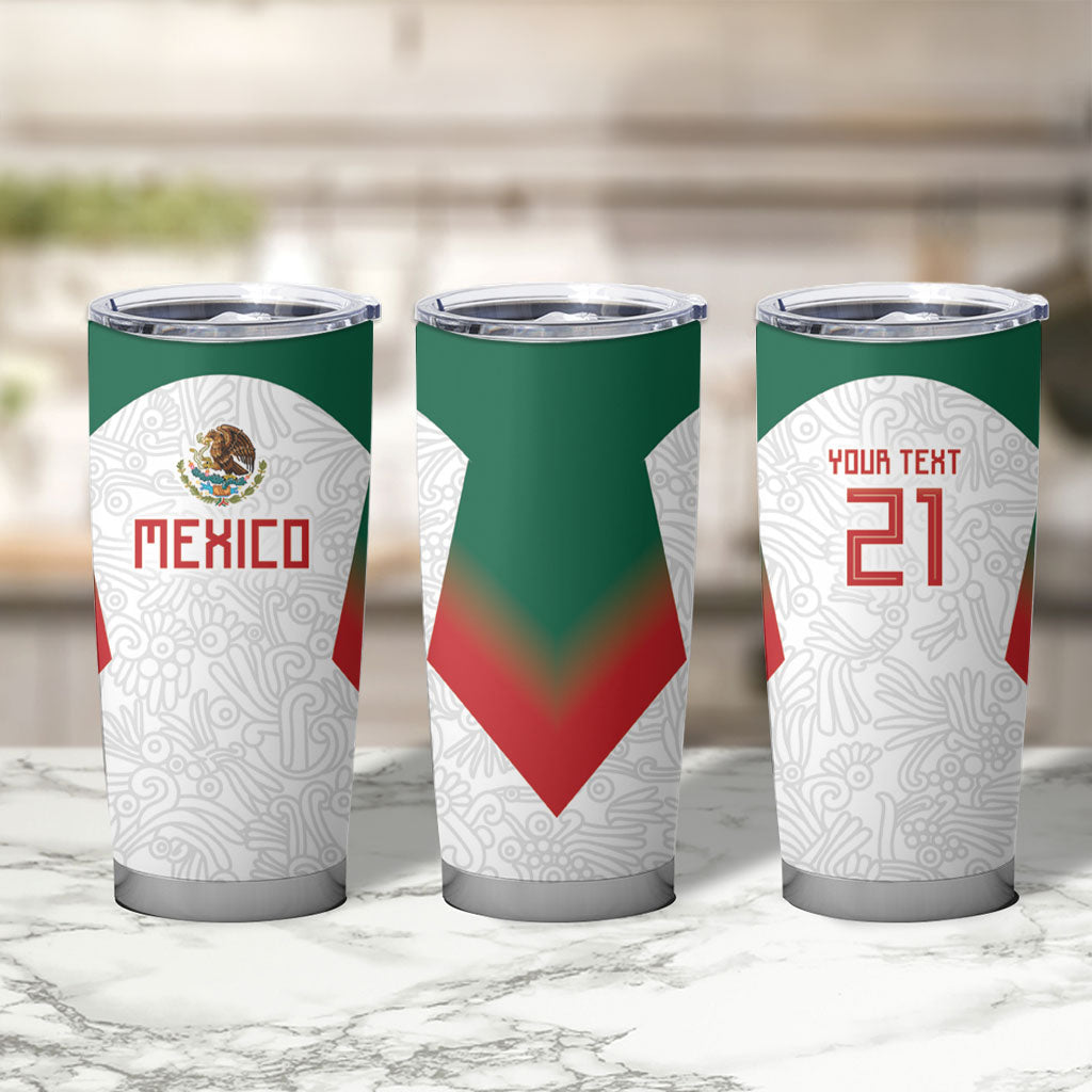 2026 World Football Host Country Mexico Custom Tumbler Cup Green Version