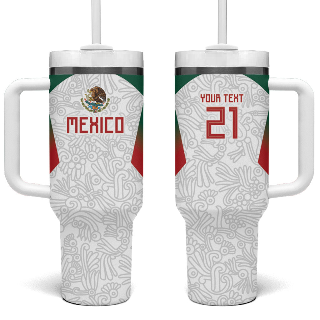 2026 World Football Host Country Mexico Custom Tumbler With Handle Green Version