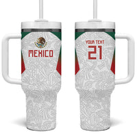 2026 World Football Host Country Mexico Custom Tumbler With Handle Green Version