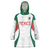 2026 World Football Host Country Mexico Custom Wearable Blanket Hoodie Green Version