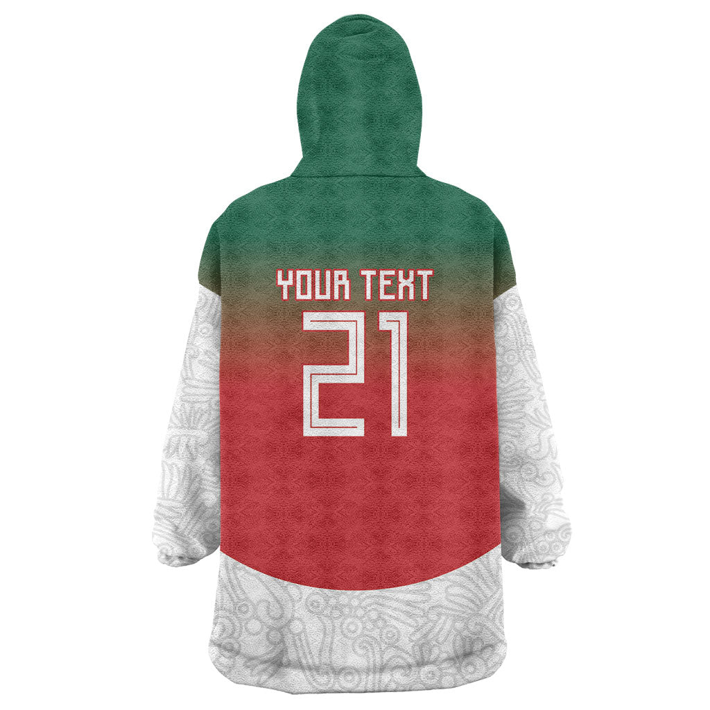 2026 World Football Host Country Mexico Custom Wearable Blanket Hoodie Green Version