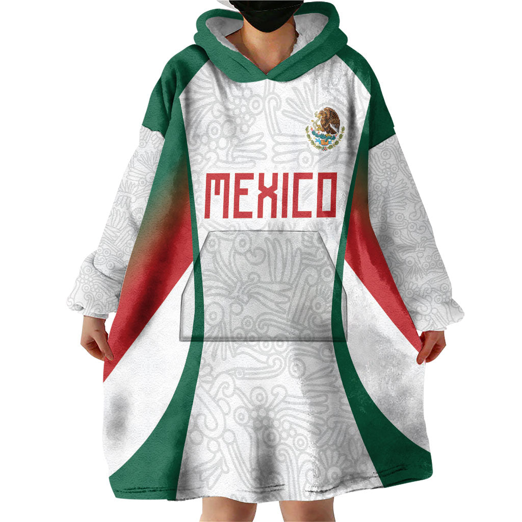2026 World Football Host Country Mexico Custom Wearable Blanket Hoodie Green Version