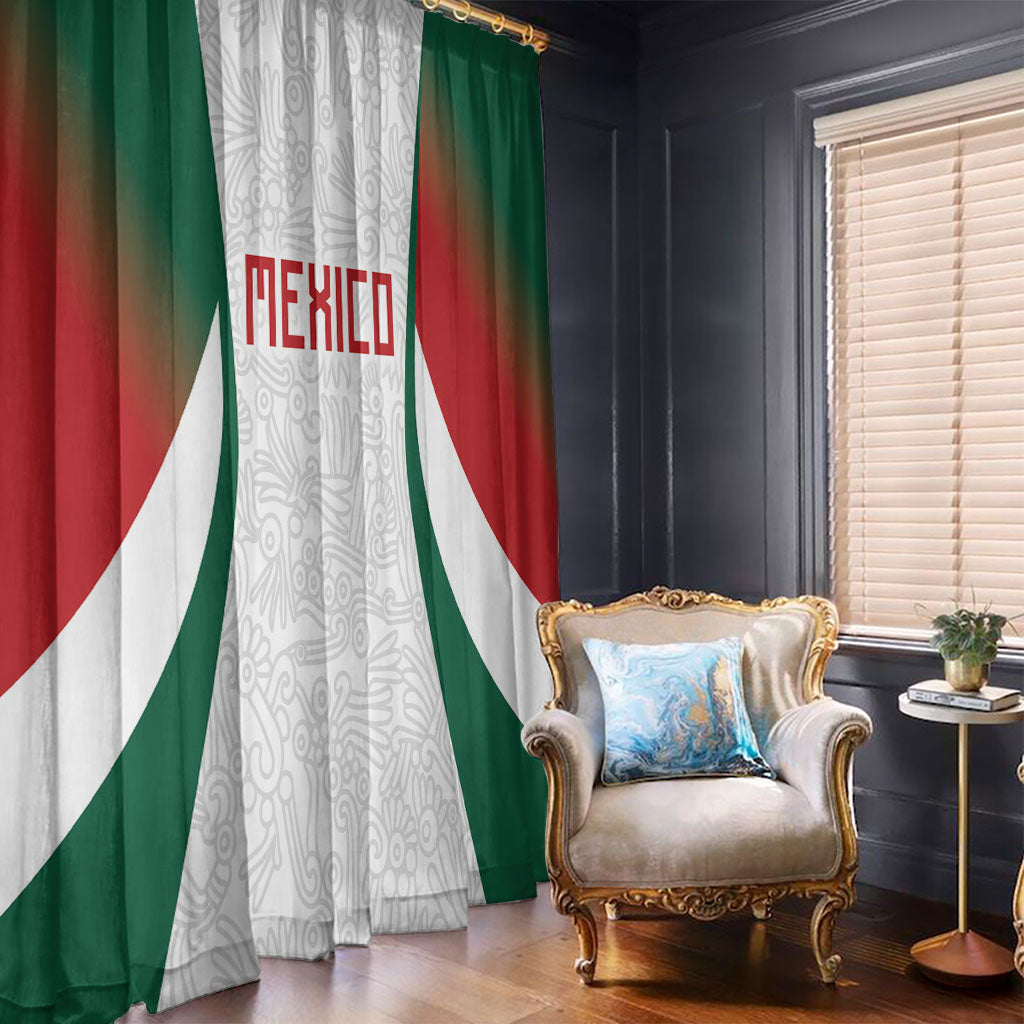2026 World Football Host Country Mexico Window Curtain Green Version