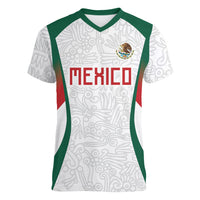 2026 World Football Host Country Mexico Custom Women V-Neck T-Shirt Green Version