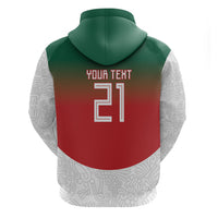 2026 World Football Host Country Mexico Custom Zip Hoodie Green Version