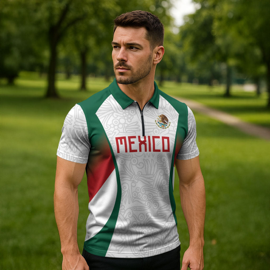 2026 World Football Host Country Mexico Custom Zipper Polo Shirt Green Version