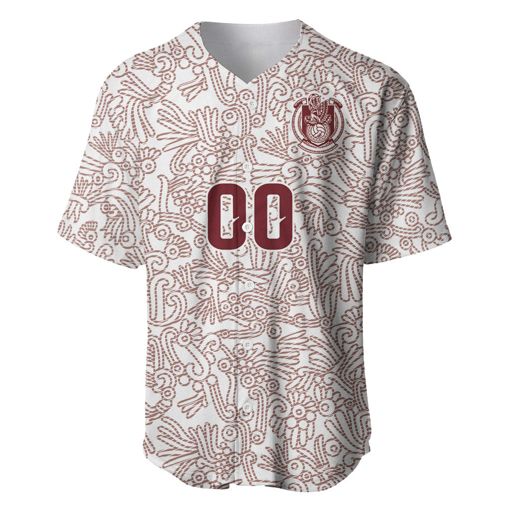 2026 World Football Host Country Mexico Custom Baseball Jersey White Version