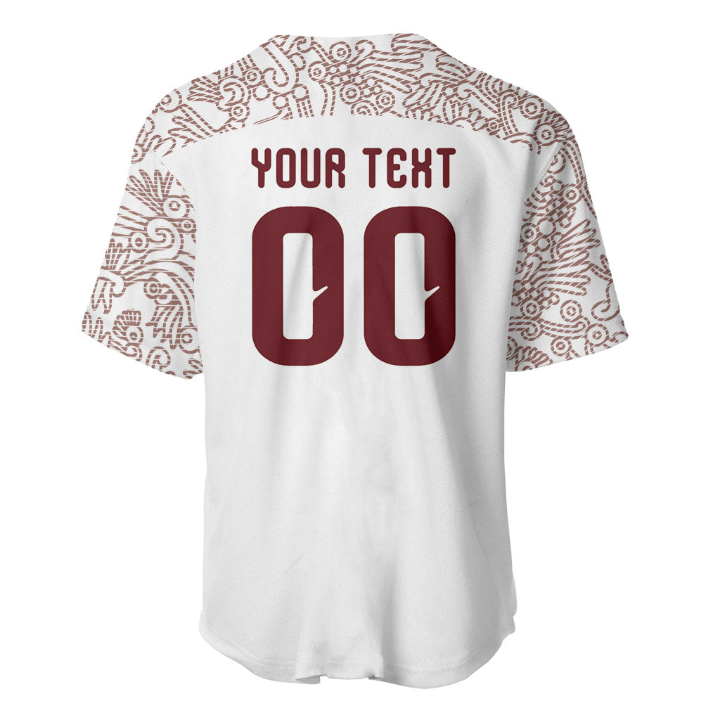 2026 World Football Host Country Mexico Custom Baseball Jersey White Version