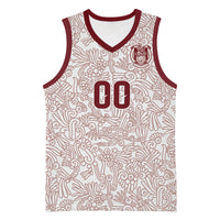 2026 World Football Host Country Mexico Custom Basketball Jersey White Version