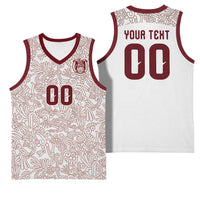 2026 World Football Host Country Mexico Custom Basketball Jersey White Version