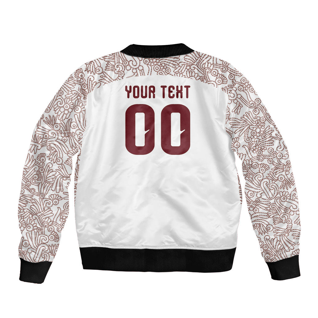 2026 World Football Host Country Mexico Custom Bomber Jacket White Version
