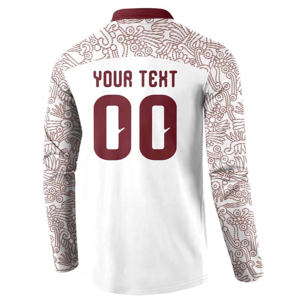 2026 World Football Host Country Mexico Custom Button Sweatshirt White Version