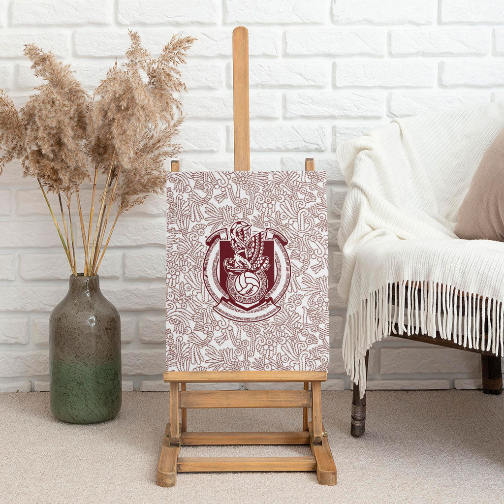 2026 World Football Host Country Mexico Canvas Wall Art White Version