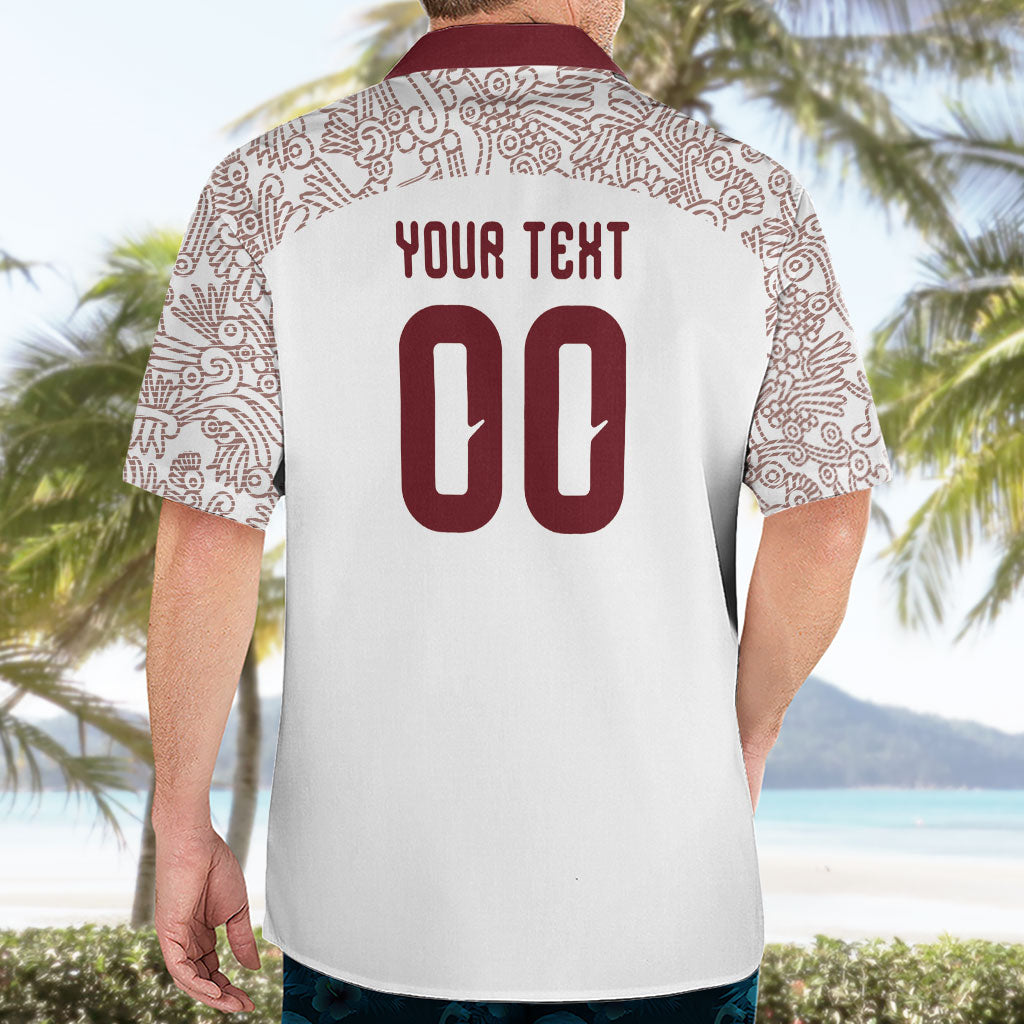 2026 World Football Host Country Mexico Custom Hawaiian Shirt White Version