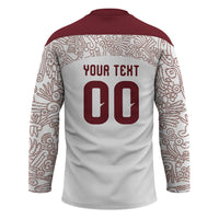 2026 World Football Host Country Mexico Custom Hockey Jersey White Version