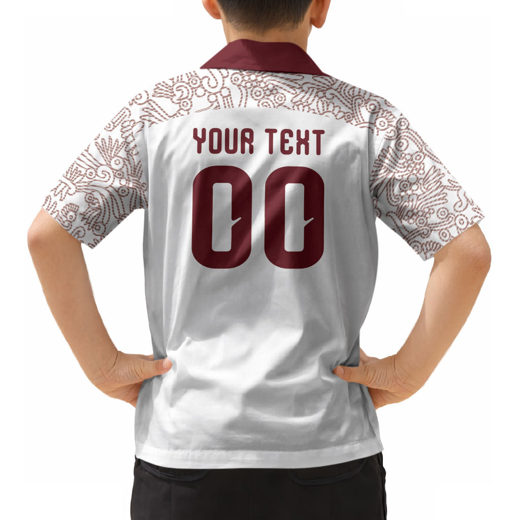 2026 World Football Host Country Mexico Custom Kid Hawaiian Shirt White Version LT9