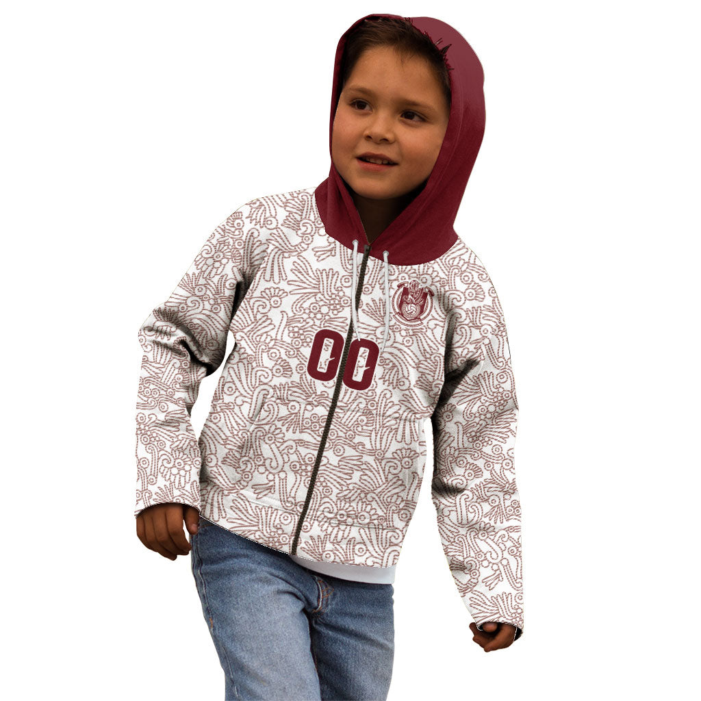 2026 World Football Host Country Mexico Custom Kid Hoodie White Version