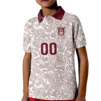 2026 World Football Host Country Mexico Custom Kid Polo Shirt White Version