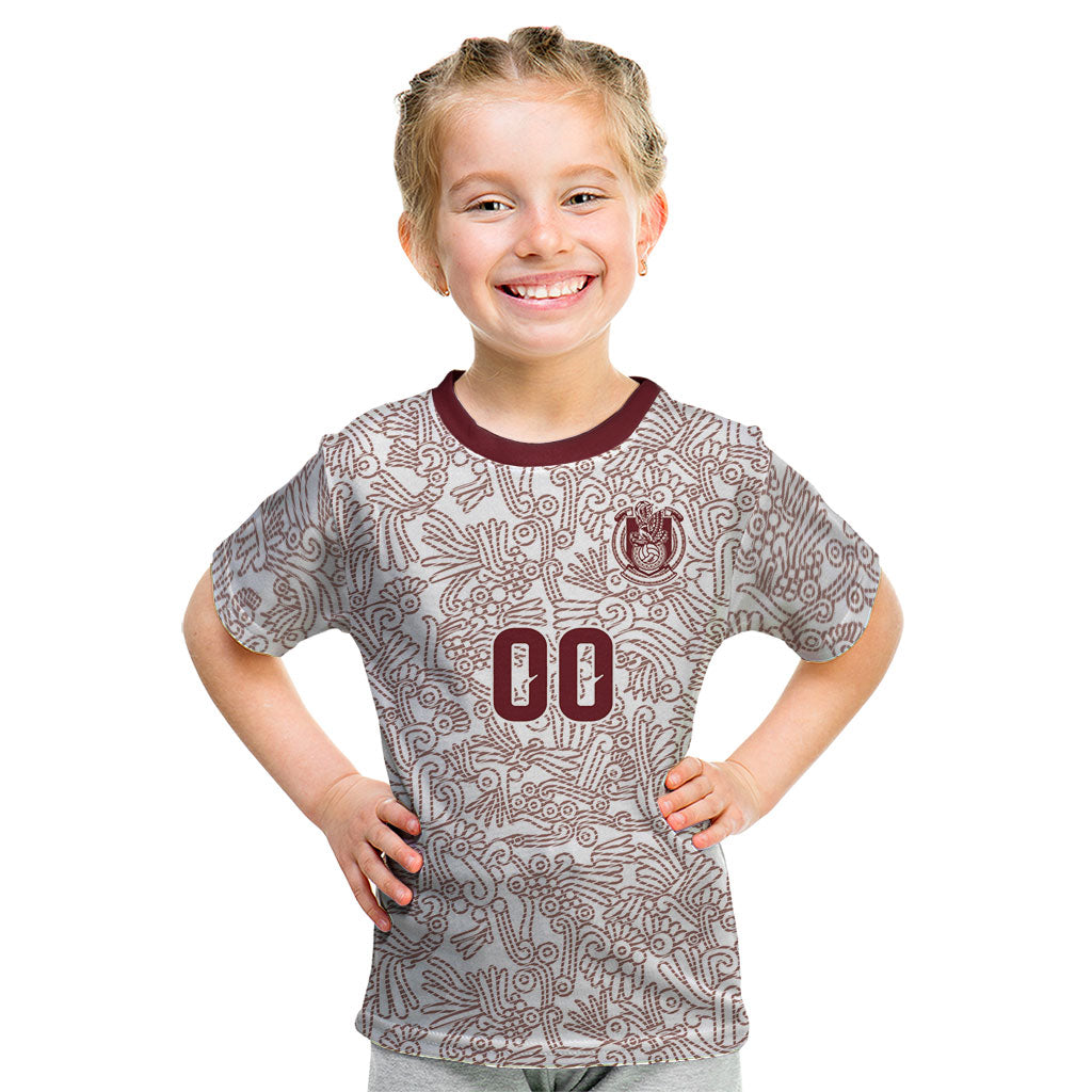 2026 World Football Host Country Mexico Custom Kid T Shirt White Version