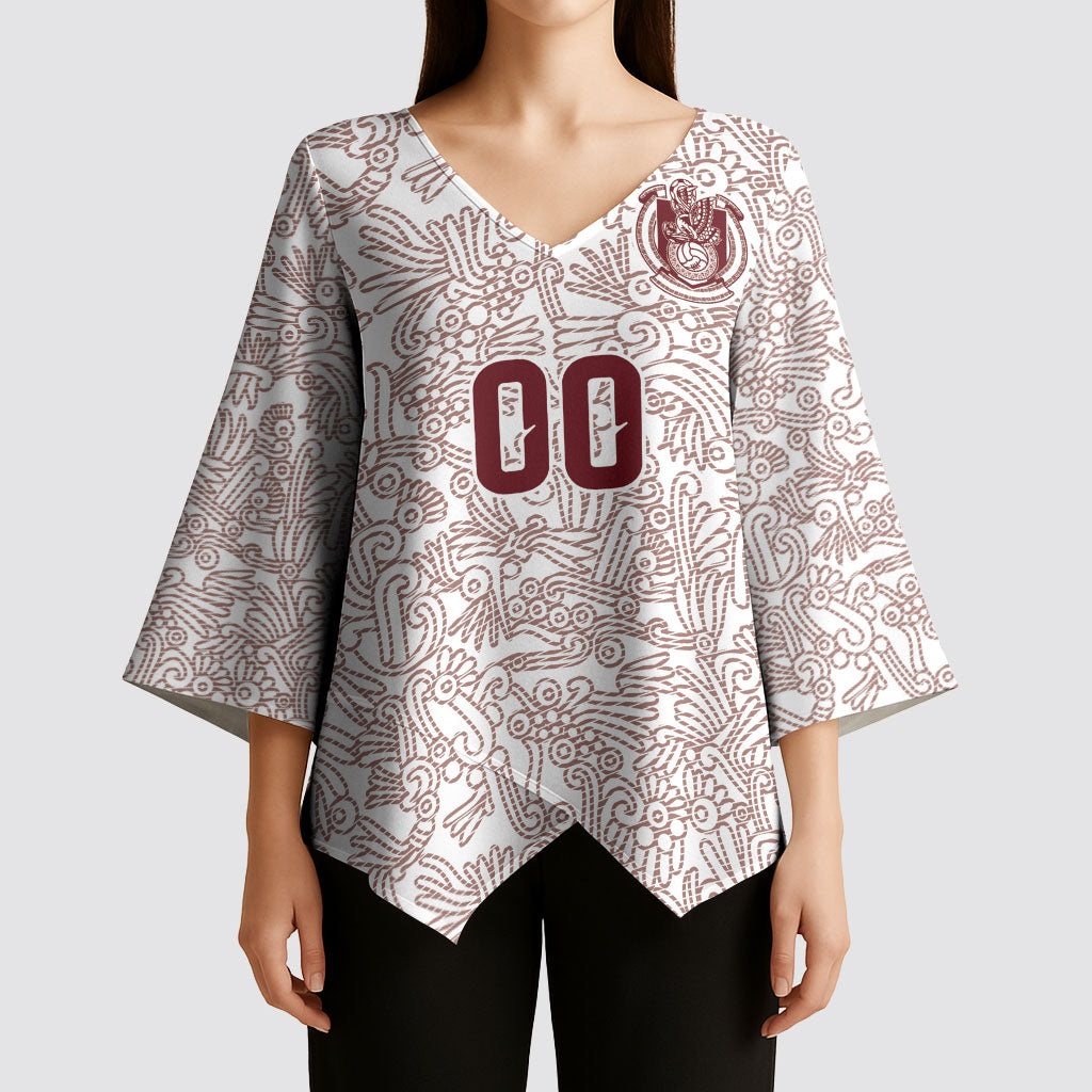 2026 World Football Host Country Mexico Custom Kimono Sleeve Blouse White Version