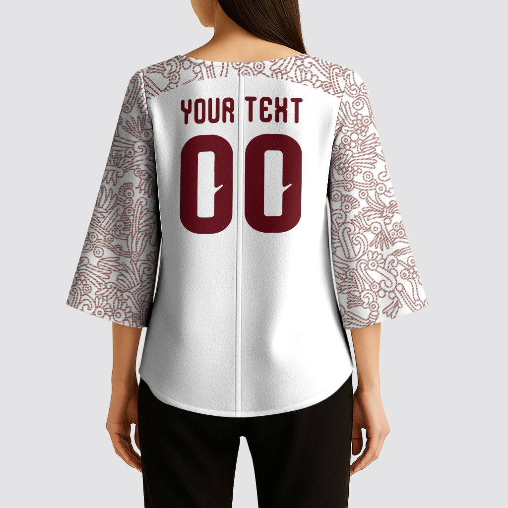 2026 World Football Host Country Mexico Custom Kimono Sleeve Blouse White Version