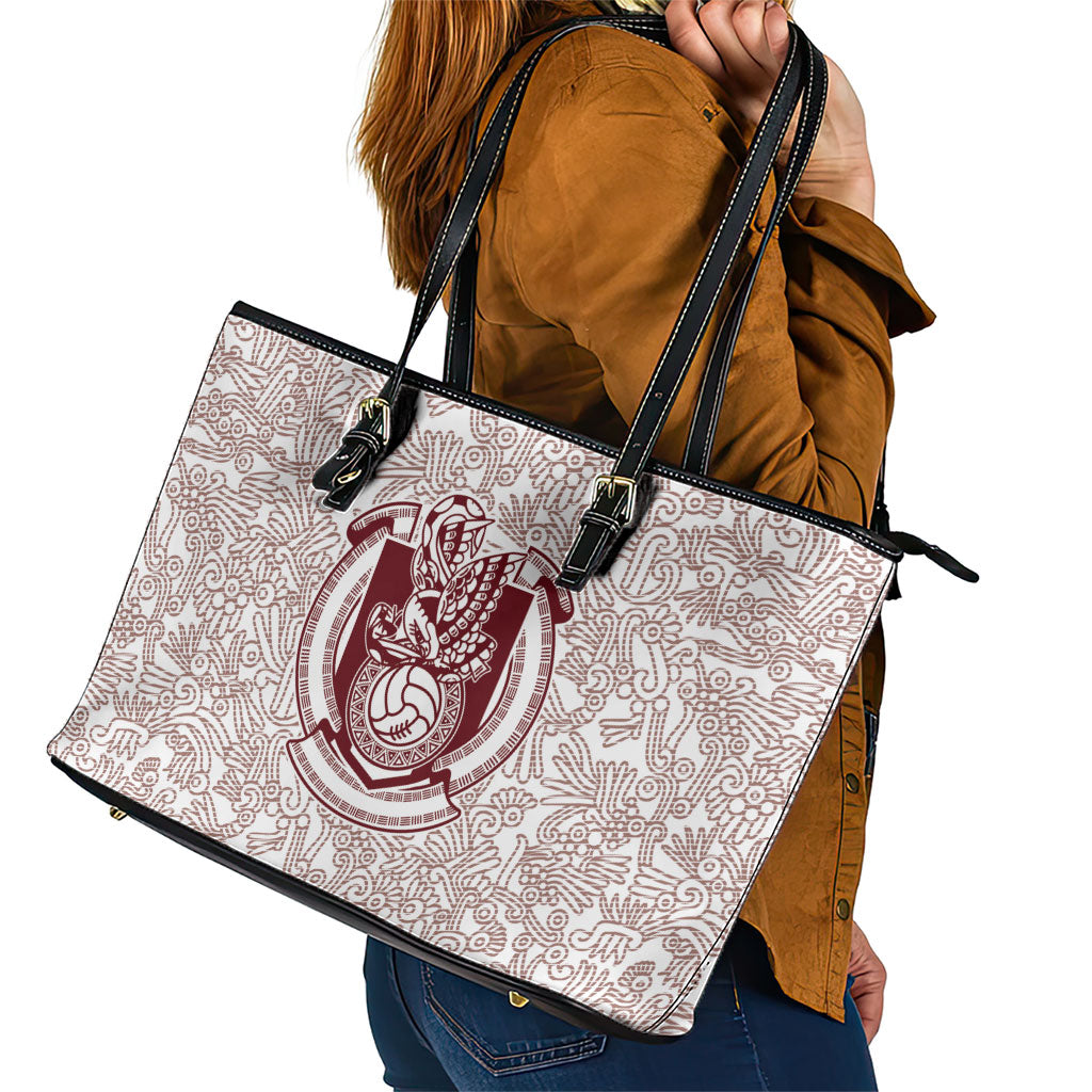 2026 World Football Host Country Mexico Leather Tote Bag White Version