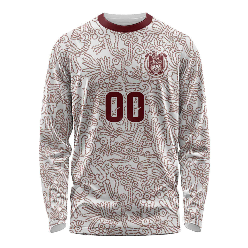 2026 World Football Host Country Mexico Custom Long Sleeve Shirt White Version