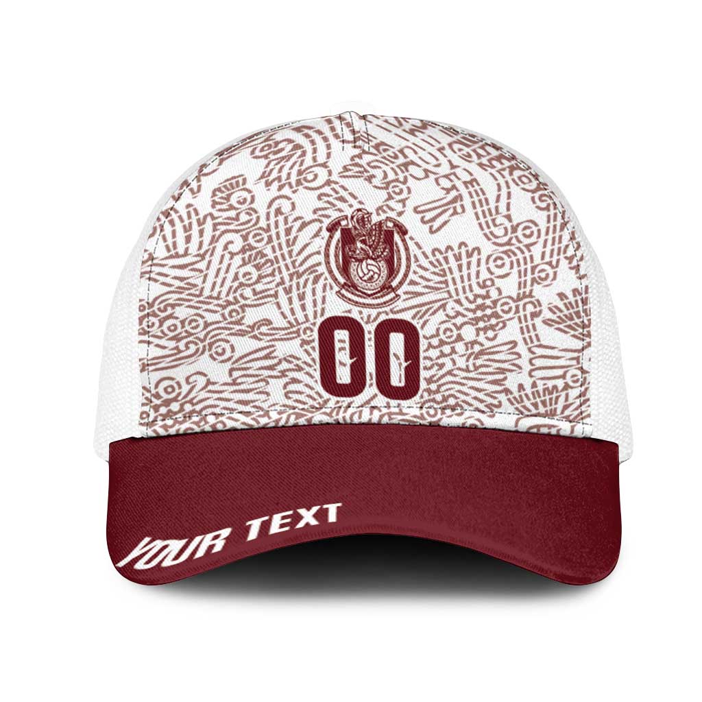 2026 World Football Host Country Mexico Personalized Mesh Trucker Cap White Version