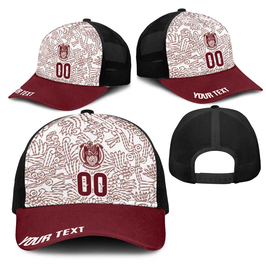 2026 World Football Host Country Mexico Personalized Mesh Trucker Cap White Version