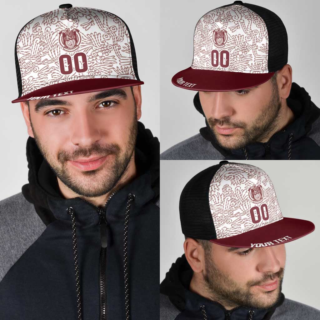 2026 World Football Host Country Mexico Personalized Mesh Trucker Cap White Version