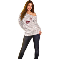 2026 World Football Host Country Mexico Custom Off Shoulder Sweater White Version