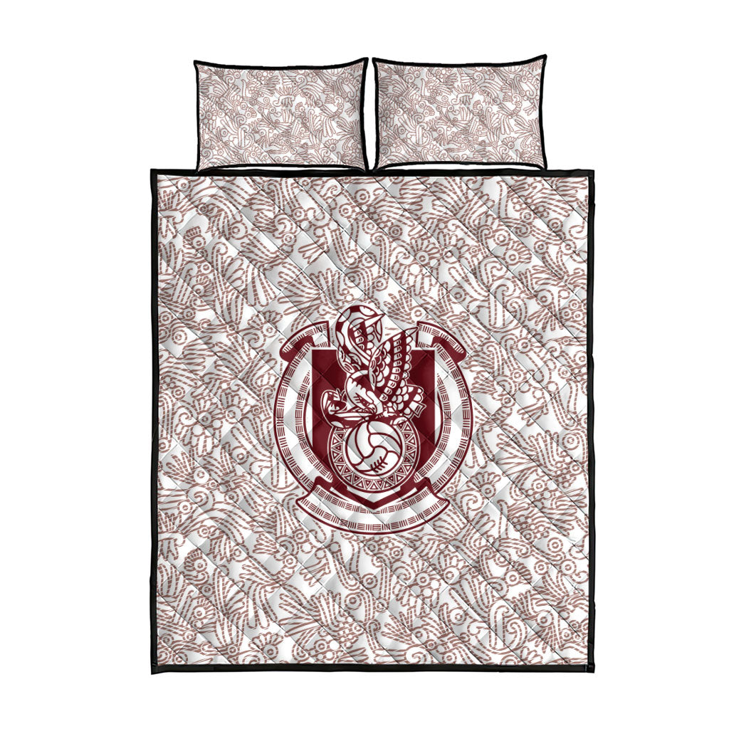 2026 World Football Host Country Mexico Quilt Bed Set White Version