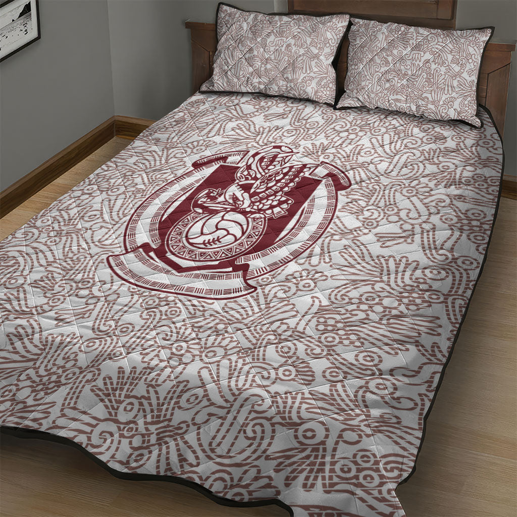 2026 World Football Host Country Mexico Quilt Bed Set White Version