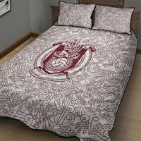 2026 World Football Host Country Mexico Quilt Bed Set White Version