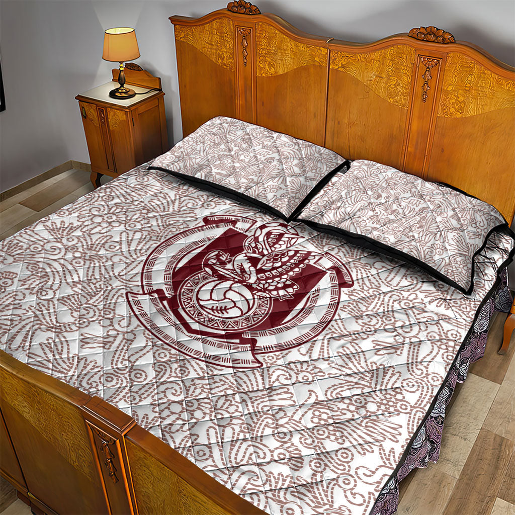 2026 World Football Host Country Mexico Quilt Bed Set White Version